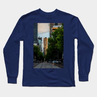 William Street featuring the Prima Pearl Tower, Melbourne, Victoria, Australia Long Sleeve T-Shirt